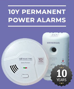 USI 10 year sealed battery smoke alarms