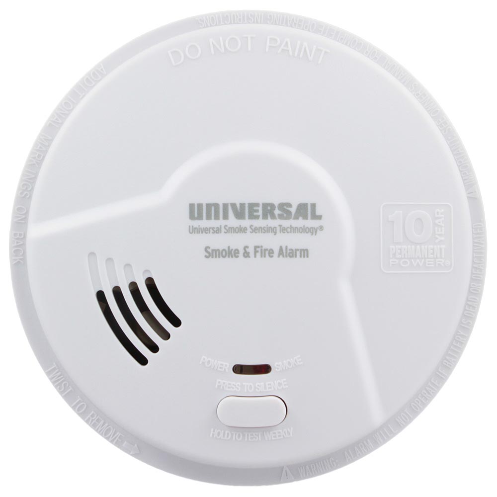 USI Kitchen 2-in-1 Smoke & Fire Smart Alarm with 10 year Sealed Battery & Universal Smoke Sensing  Technology (MDSK300S)