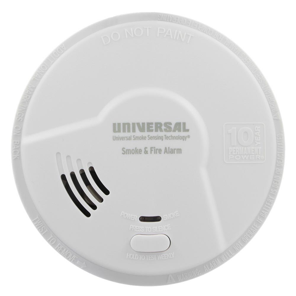 USI Every Room 2-in-1 Smoke and Fire Smart Alarm with 10 Year Sealed Battery & Universal Smoke Sensing Technology (MIE3050S)