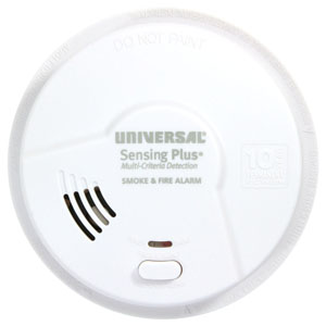 USI Sensing Plus AMIB3051SC Bedroom Smoke and Fire Alarm With 10 Year Battery